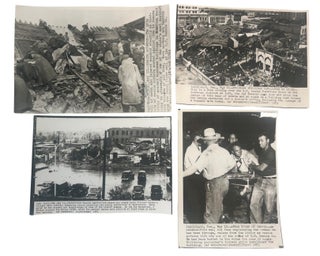 Item #23601 Waco Texas Tornado Destruction, Press Photography Documenting the Death,...