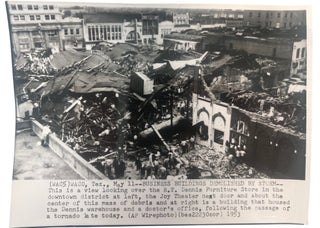 Waco Texas Tornado Destruction, Press Photography Documenting the Death, Infrastructure Destruction, and Rescue Operations, May 1953
