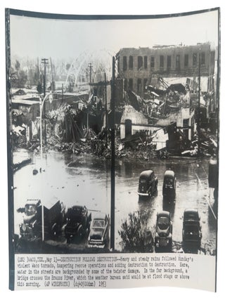 Waco Texas Tornado Destruction, Press Photography Documenting the Death, Infrastructure Destruction, and Rescue Operations, May 1953