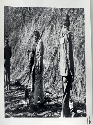 Volunteer Hand Labor and Historic Railroad Preservation, 37 Numbered Photographs, c. 1974