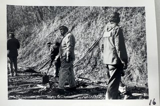 Volunteer Hand Labor and Historic Railroad Preservation, 37 Numbered Photographs, c. 1974