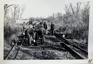 Volunteer Hand Labor and Historic Railroad Preservation, 37 Numbered Photographs, c. 1974