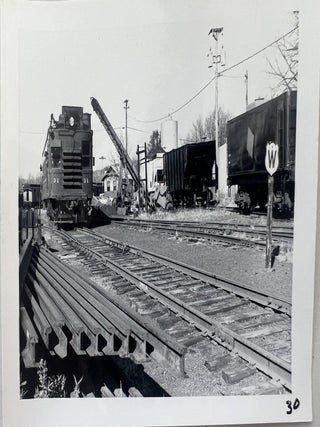 Volunteer Hand Labor and Historic Railroad Preservation, 37 Numbered Photographs, c. 1974