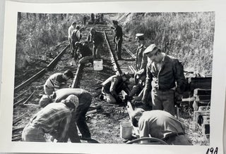 Volunteer Hand Labor and Historic Railroad Preservation, 37 Numbered Photographs, c. 1974
