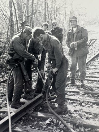 Volunteer Hand Labor and Historic Railroad Preservation, 37 Numbered Photographs, c. 1974