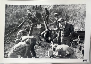 Volunteer Hand Labor and Historic Railroad Preservation, 37 Numbered Photographs, c. 1974
