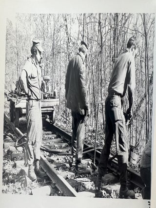 Volunteer Hand Labor and Historic Railroad Preservation, 37 Numbered Photographs, c. 1974