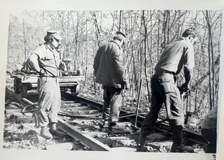 Volunteer Hand Labor and Historic Railroad Preservation, 37 Numbered Photographs, c. 1974