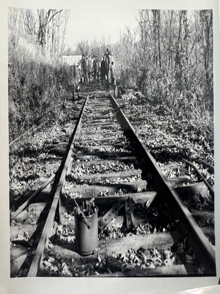 Volunteer Hand Labor and Historic Railroad Preservation, 37 Numbered Photographs, c. 1974