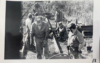 Volunteer Hand Labor and Historic Railroad Preservation, 37 Numbered Photographs, c. 1974