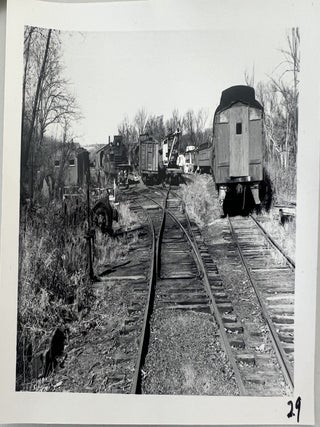 Volunteer Hand Labor and Historic Railroad Preservation, 37 Numbered Photographs, c. 1974