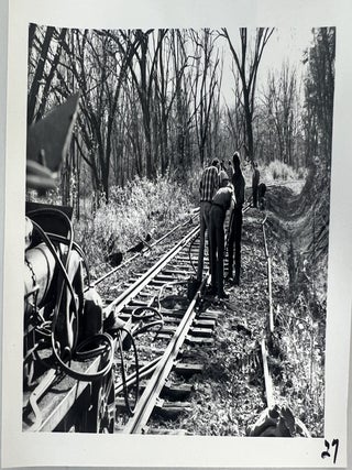 Volunteer Hand Labor and Historic Railroad Preservation, 37 Numbered Photographs, c. 1974