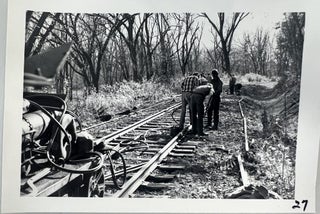 Volunteer Hand Labor and Historic Railroad Preservation, 37 Numbered Photographs, c. 1974
