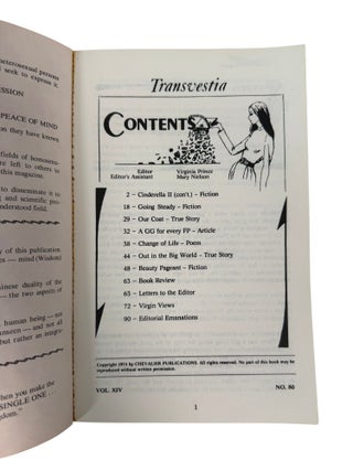 Transvestia, The First Widely Distributed Transgender Magazine Founded by Virginia Prince, 1972-76
