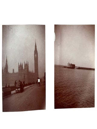 American Railroads, the SS St. Paul, and the International Travel Network Linking Texas to Mexico and Europe, Photo Album with Handwritten Notes,c. 1902