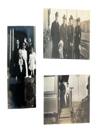 American Railroads, the SS St. Paul, and the International Travel Network Linking Texas to Mexico and Europe, Photo Album with Handwritten Notes,c. 1902