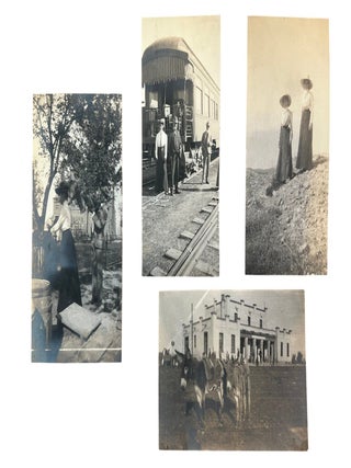 American Railroads, the SS St. Paul, and the International Travel Network Linking Texas to Mexico and Europe, Photo Album with Handwritten Notes,c. 1902