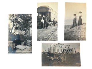 American Railroads, the SS St. Paul, and the International Travel Network Linking Texas to Mexico and Europe, Photo Album with Handwritten Notes,c. 1902