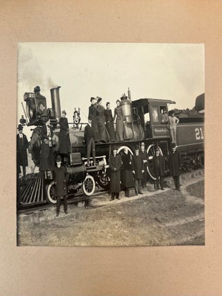 American Railroads, the SS St. Paul, and the International Travel Network Linking Texas to Mexico and Europe, Photo Album with Handwritten Notes,c. 1902