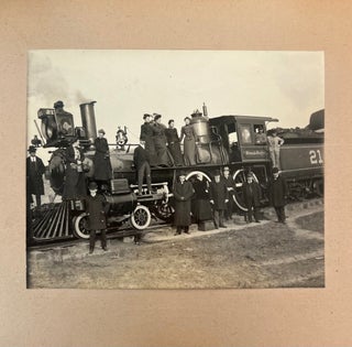 American Railroads, the SS St. Paul, and the International Travel Network Linking Texas to Mexico and Europe, Photo Album with Handwritten Notes,c. 1902