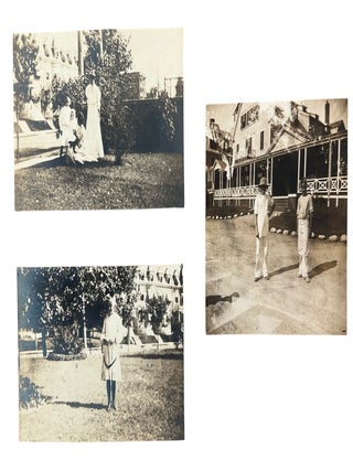 American Railroads, the SS St. Paul, and the International Travel Network Linking Texas to Mexico and Europe, Photo Album with Handwritten Notes,c. 1902