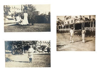 American Railroads, the SS St. Paul, and the International Travel Network Linking Texas to Mexico and Europe, Photo Album with Handwritten Notes,c. 1902
