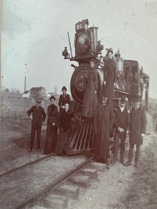 American Railroads, the SS St. Paul, and the International Travel Network Linking Texas to Mexico and Europe, Photo Album with Handwritten Notes,c. 1902