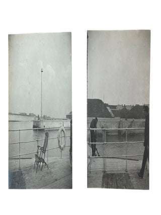 American Railroads, the SS St. Paul, and the International Travel Network Linking Texas to Mexico and Europe, Photo Album with Handwritten Notes,c. 1902