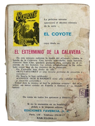 Jos&eacute; Mallorqu&iacute;'s El Coyote: Bruguera, Favencia, and Dardo Editions of a Defining Spanish Western, 1957-1973