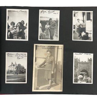 Item #23631 Women’s Army Corps Egypt Service Album, 130 Photographs with Identified Individuals...