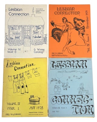 Item #23632 Four "Lesbian Connection " Issues Documenting the Publications Early...