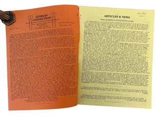 Four "Lesbian Connection " Issues Documenting the Publications Early Expansion of Lesbian Feminist Networks, 1977 to 1979