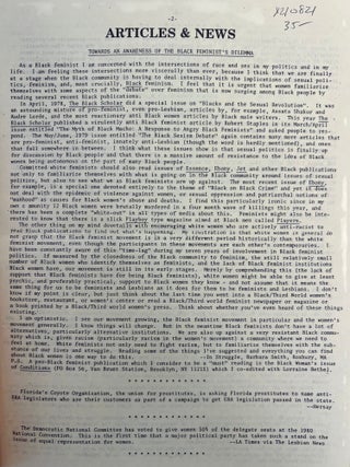 Four "Lesbian Connection " Issues Documenting the Publications Early Expansion of Lesbian Feminist Networks, 1977 to 1979