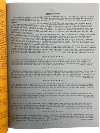 Four "Lesbian Connection " Issues Documenting the Publications Early Expansion of Lesbian Feminist Networks, 1977 to 1979