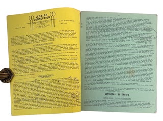 Four "Lesbian Connection " Issues Documenting the Publications Early Expansion of Lesbian Feminist Networks, 1977 to 1979
