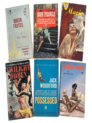 Item #23651 Lesbian Pulp Fiction Archive of Six Mass Market Paperbacks Reflecting Censorship,...