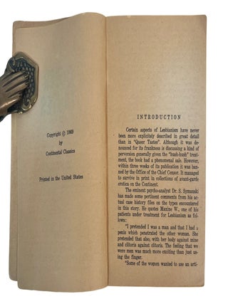 Lesbian Pulp Fiction Archive of Six Mass Market Paperbacks Reflecting Censorship, Criminalization, and Popular Representations of Lesbian Identity, 1952&ndash;1969