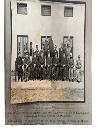 Indian Personnel in the British Army Headquarters, Five Large Format Photographs of the Imperial Military in British India Documenting Language Training and Ordnance Administration, 1940 to 1945