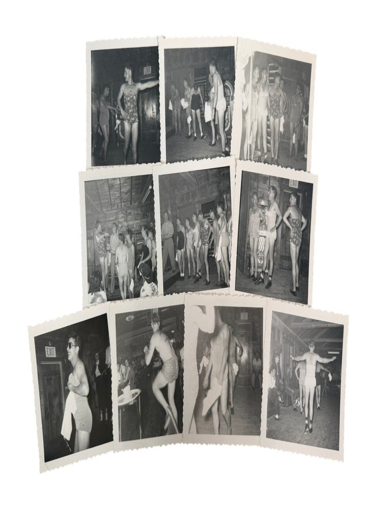 Item #23664 1950s Gender Expression and Drag Performance in a Public Space Photo Archive, circa 1950s, 1950s Drag Performance.