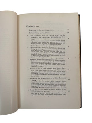 Robert Goddard and the Experimental Foundations of Liquid Propulsion: Rocket Development, First Edition, 1948