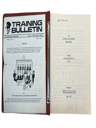 LAPD Working Manual, on Homicide Procedure including Discussion of Sexual Violence and Illegal Abortions, 1981 to 1983