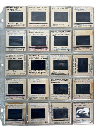 Antarctic Photography Archive of New York Times Photographer Allyn Z. Baum Documenting Operation Deep Freeze, McMurdo Station, the South Pole, and Cold War Polar Research, Including an Unpublished Memoir, Working Prints, and 116 Original Color Transparencies with Handwritten Captions, 1962&ndash;1964