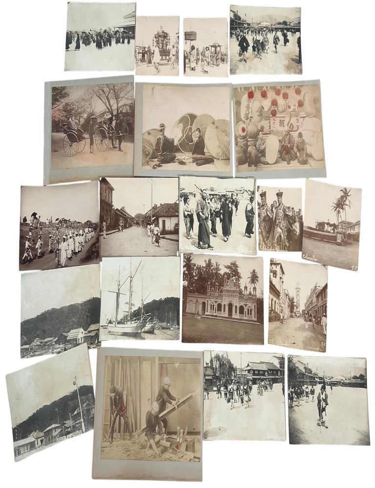 British Colonial Ceylon, Nagoya Festivals, and Colombo Seri Lanka Street Life, circa 1890 to 1910