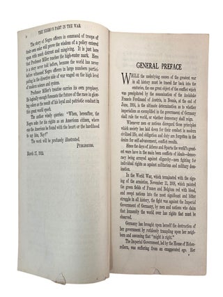 Kelly Miller's "Authentic History of the Negro in the World War", Howard University Scholar Advocates for Civil Rights in the Wake of World War I, First Edition 1919