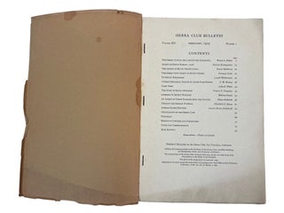 Large Archive of Early Sierra Club Conservation and Ansel Adams's Formative Publications: Sierra Club Bulletin, 1926-1954