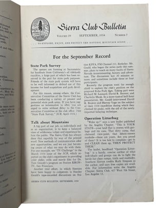 Large Archive of Early Sierra Club Conservation and Ansel Adams's Formative Publications: Sierra Club Bulletin, 1926-1954