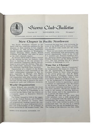 Large Archive of Early Sierra Club Conservation and Ansel Adams's Formative Publications: Sierra Club Bulletin, 1926-1954