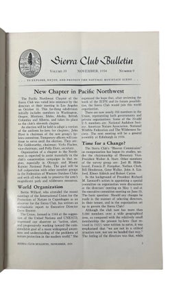 Large Archive of Early Sierra Club Conservation and Ansel Adams's Formative Publications: Sierra Club Bulletin, 1926-1954