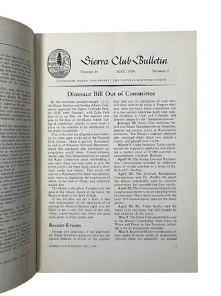 Large Archive of Early Sierra Club Conservation and Ansel Adams's Formative Publications: Sierra Club Bulletin, 1926-1954