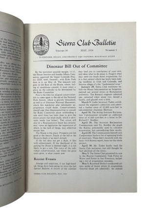 Large Archive of Early Sierra Club Conservation and Ansel Adams's Formative Publications: Sierra Club Bulletin, 1926-1954
